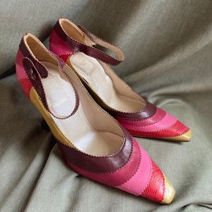 Vintage Dior Pumps Sz 38.5 • John Galliano for Dior Lizard Pumps